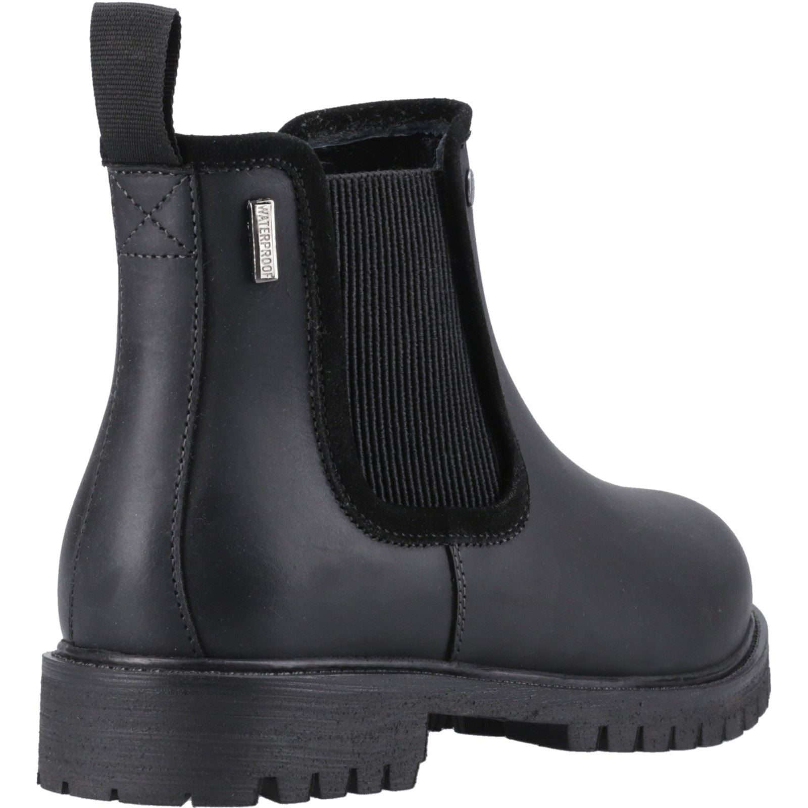 Hunter Canna Dealer Boot Leather Women's Black Flat Chelsea Boots