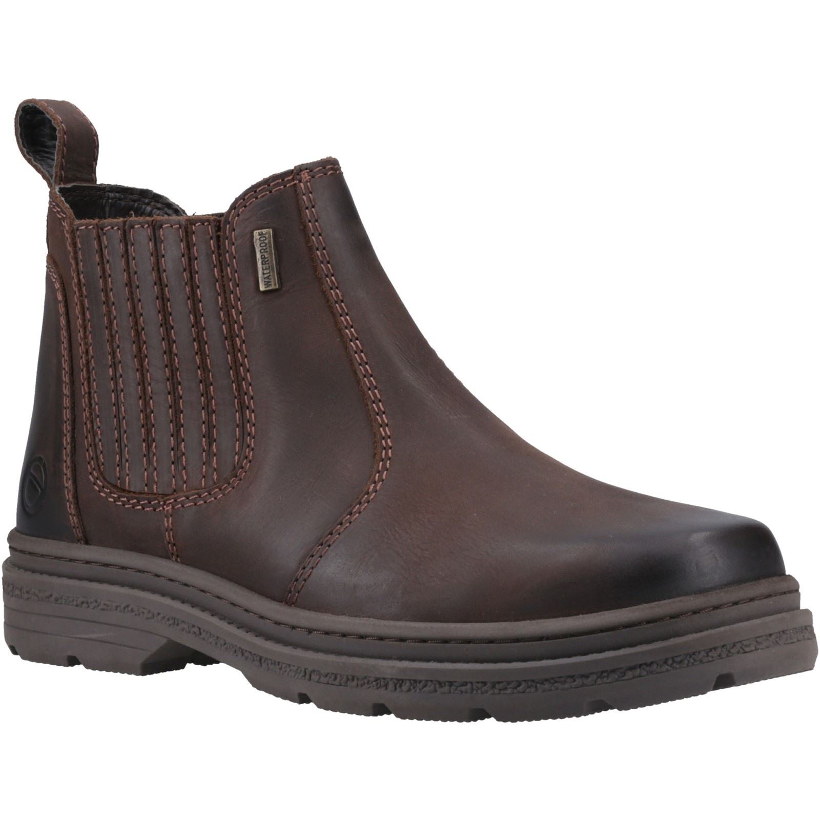 Cotswold Bisley Leather Men's Brown Ankle Boots