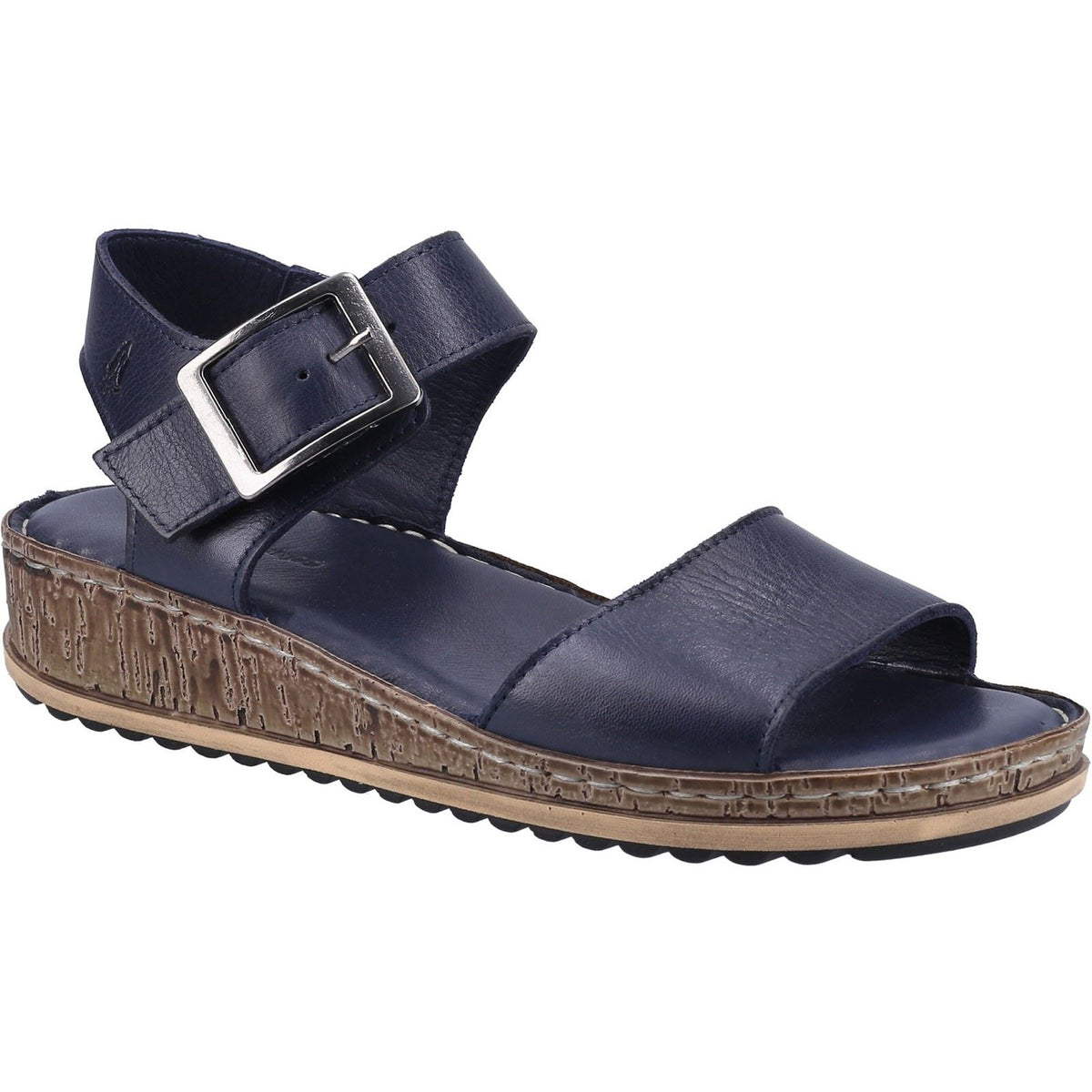 Hush Puppies Ellie Leather Women's Navy Sandals
