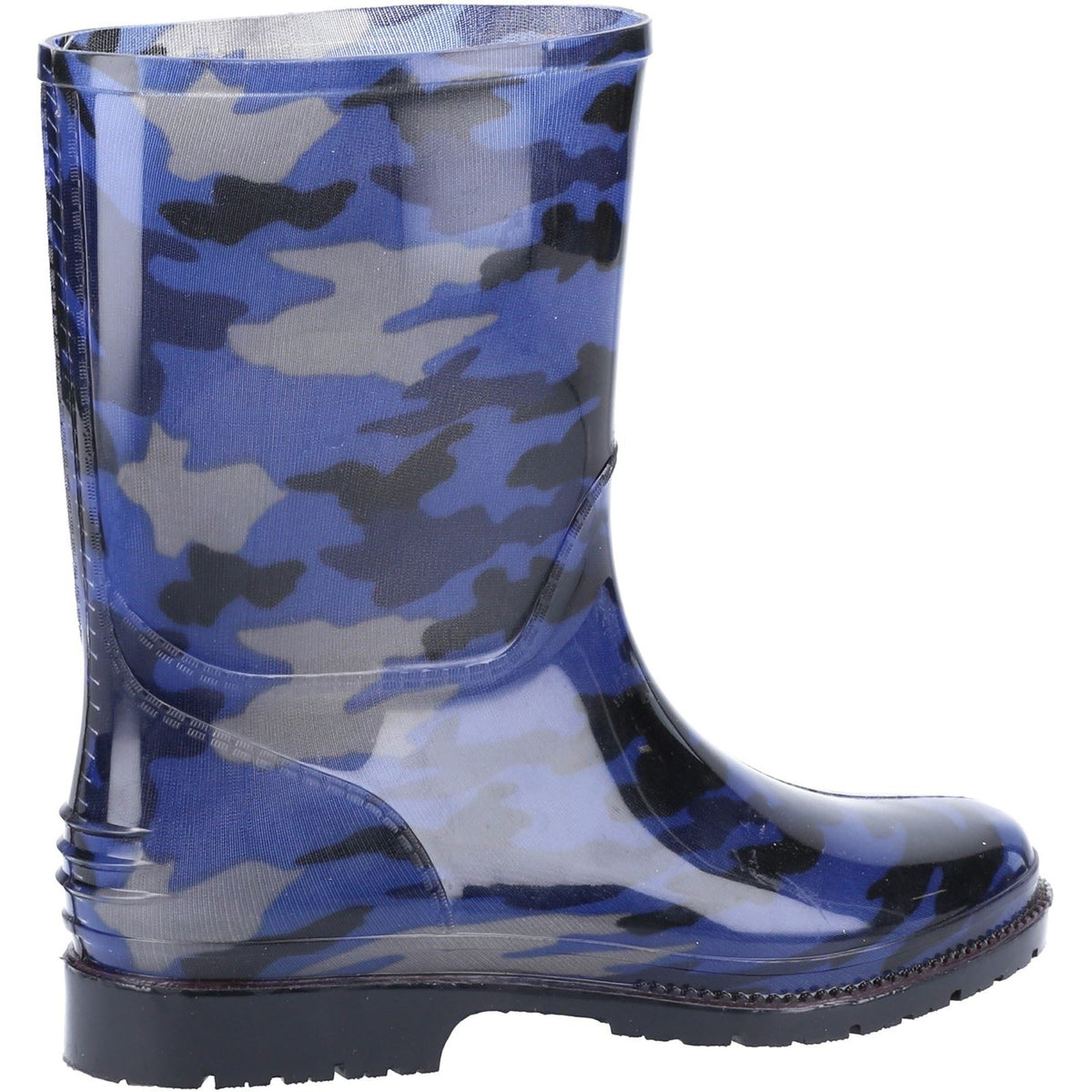 Cotswold Synthetic Junior Navy Camo Wellington Boots