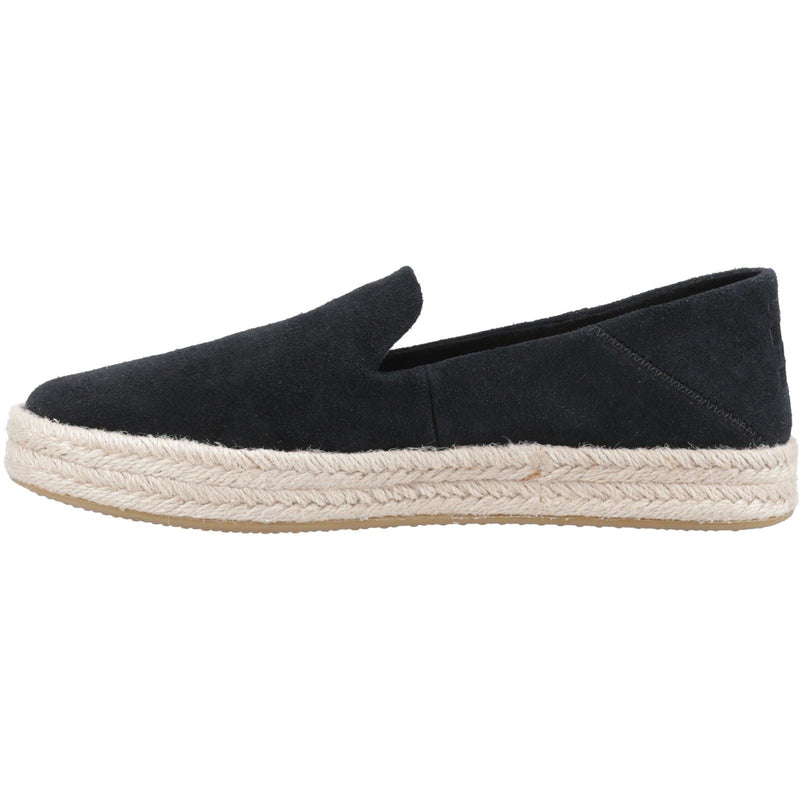 TOMS Carolina 100% Cow Women's Black Espadrilles