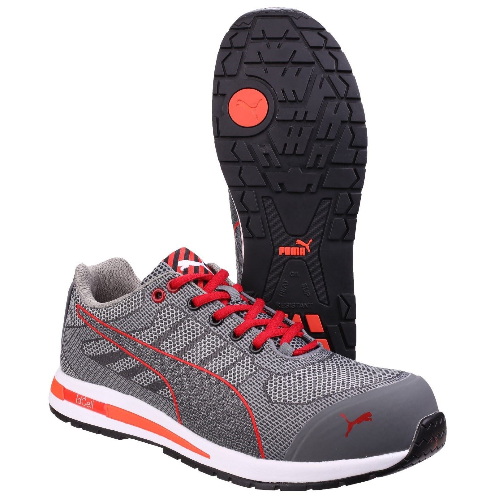 Puma Safety Xelerate Knit Low Textile Grey Safety Trainers