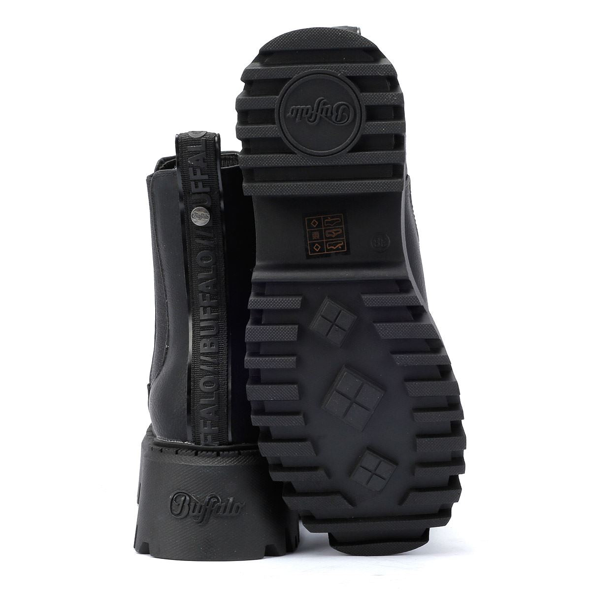 Buffalo Aspen Chelsea Vegan Nappa Women's Black Boots