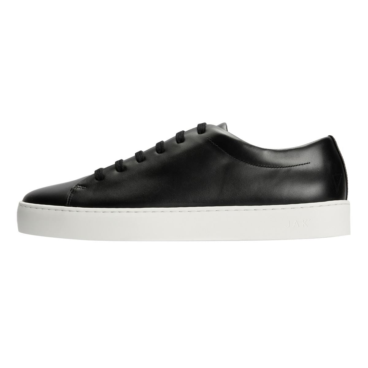JAK Royal Leather Men's Black Trainers
