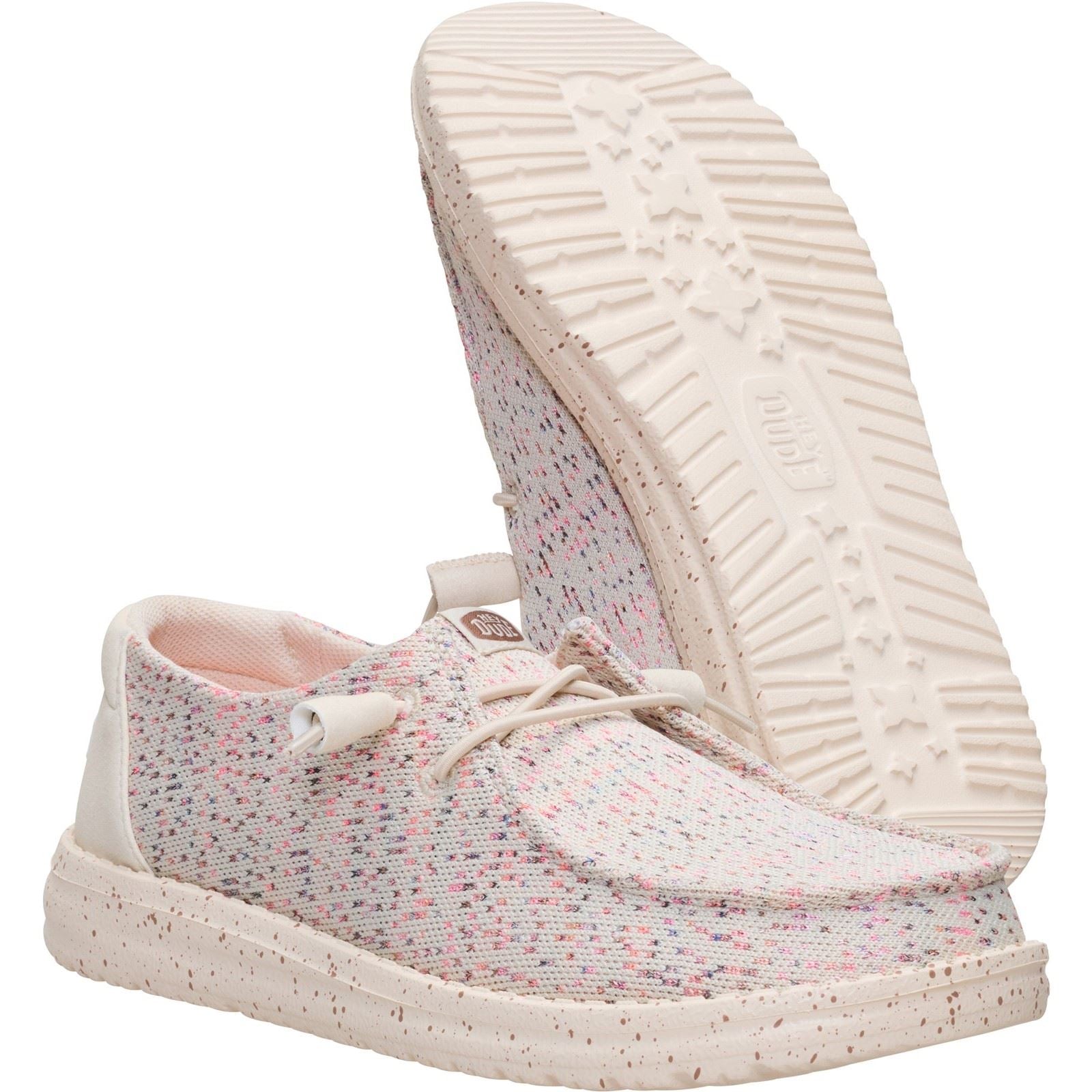 HEYDUDE Wendy Stretch Polyester Women's Taupe/Multi Loafers