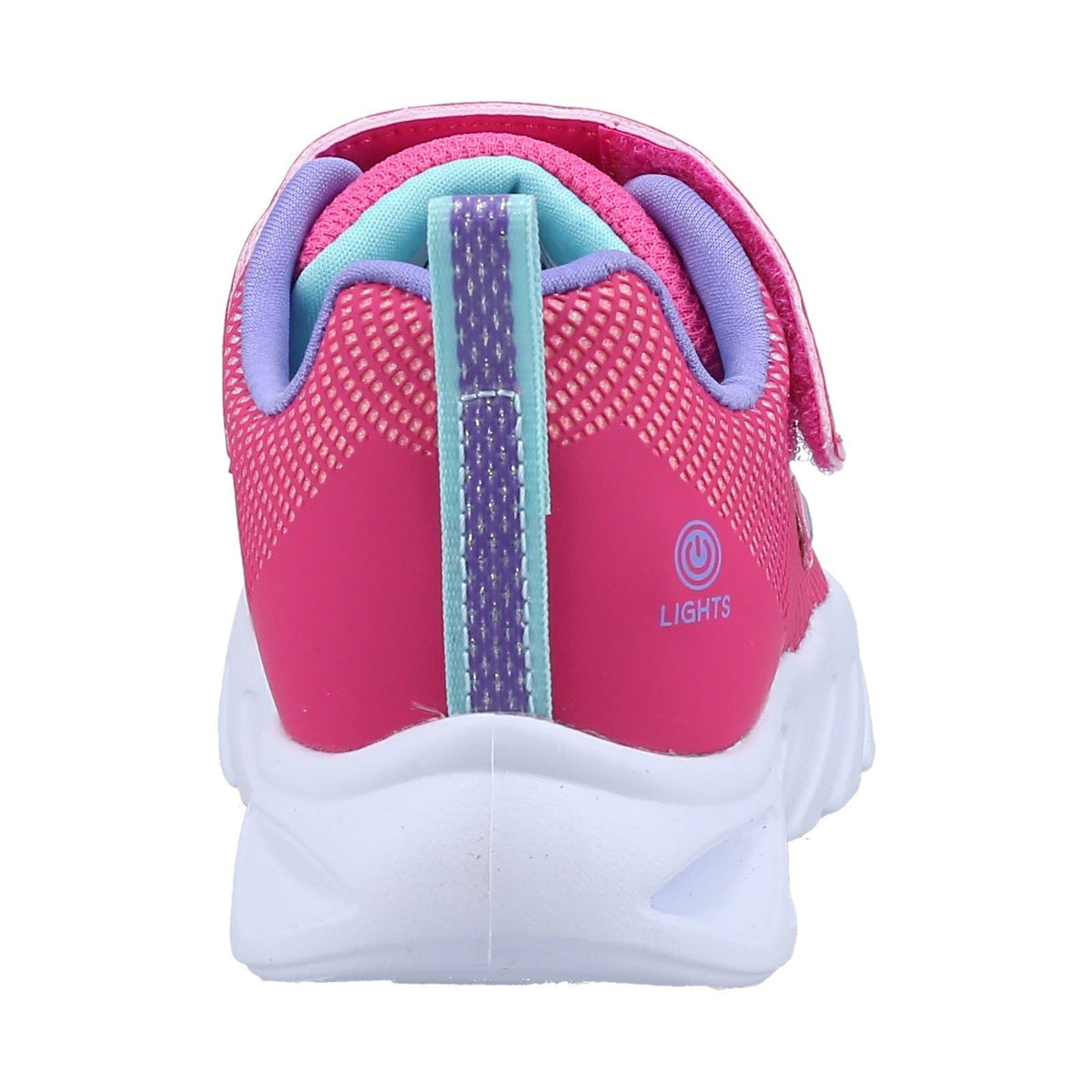 Skechers Flicker Flash Kids Pink/Multi Trainers