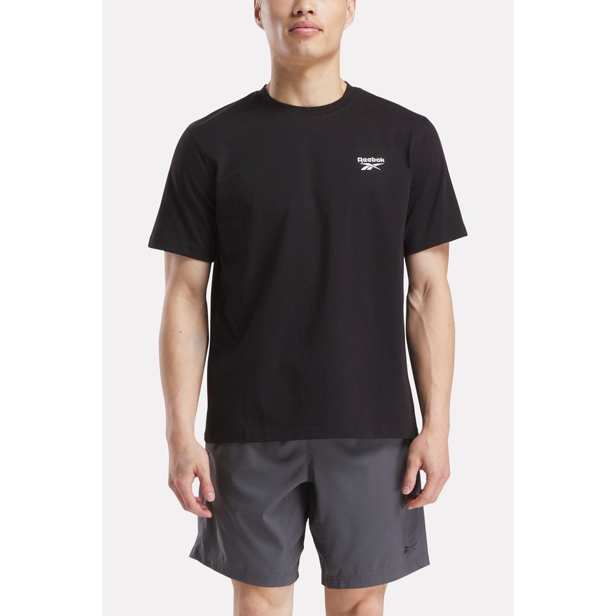 Reebok Cody Crew Neck Tee Cotton Men's Black Short Sleeve T-Shirts