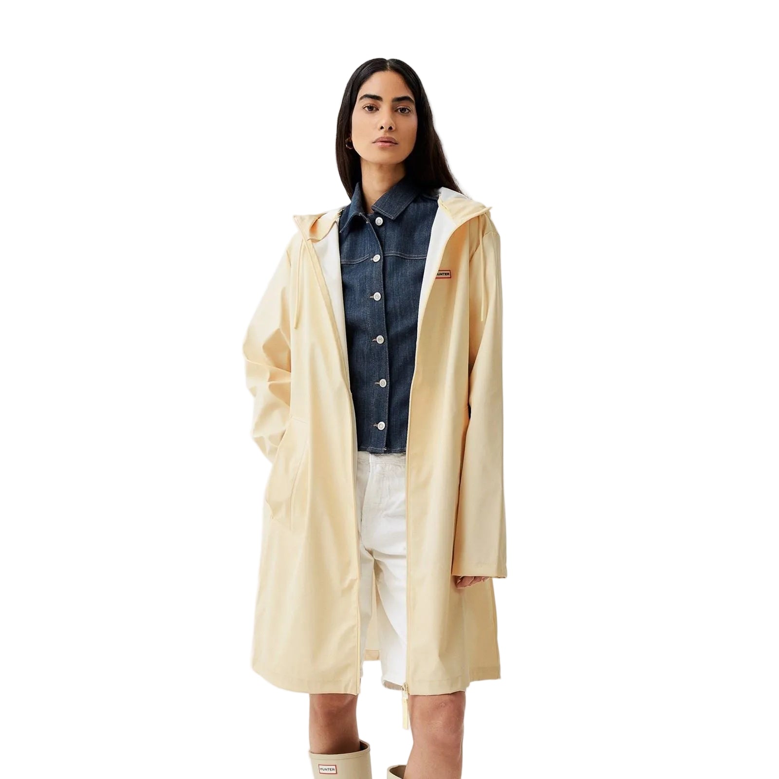 Hunter Andrea Cream Rain Coat