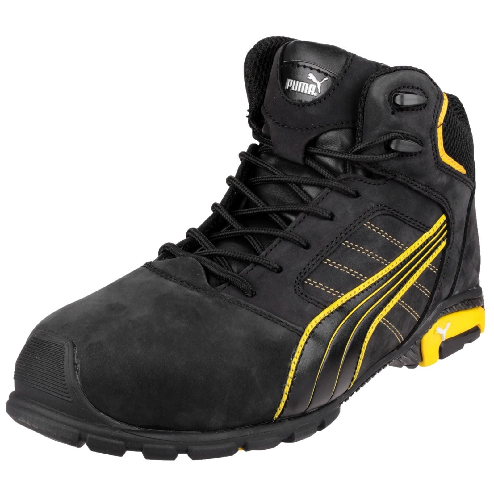 Puma Safety Amsterdam Mid Leather Black Safety Boots