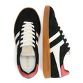 Gola Cyclone Suede Women's Black/Off White/Coral Trainers