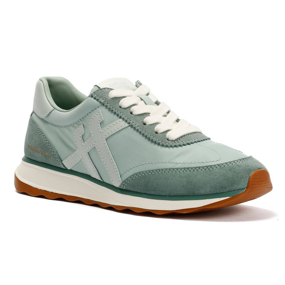 FitFlop X Pantone Retro-Q Suede Women's Green Trainers