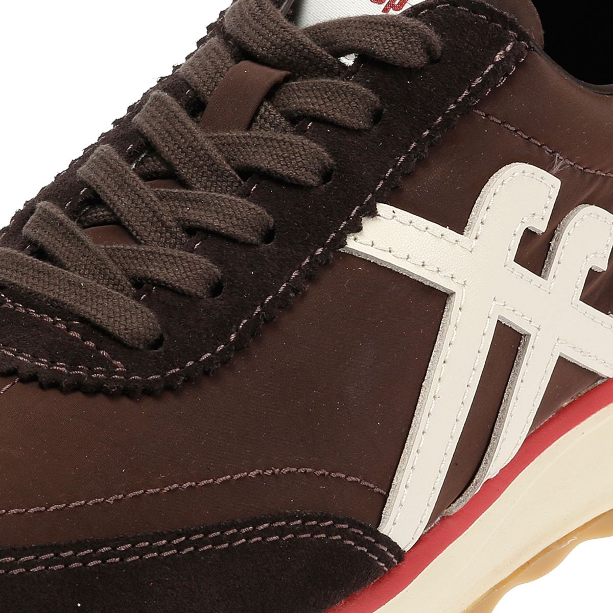 FitFlop Retro-Q FF Nylon Women's Chocolate Brown/Paris Beige Trainers
