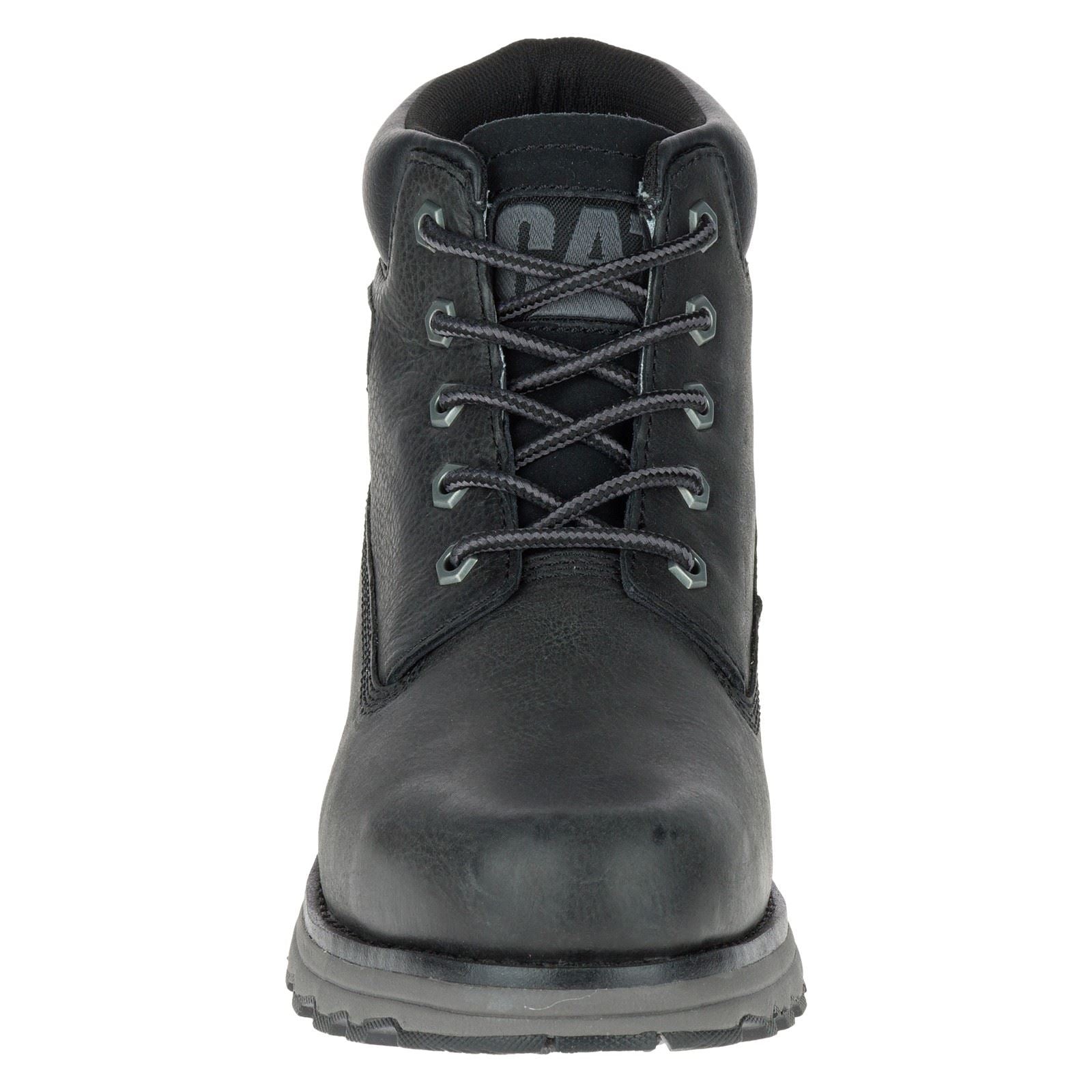 Caterpillar Founder Nubuck Leather Men's Black Ankle Boots