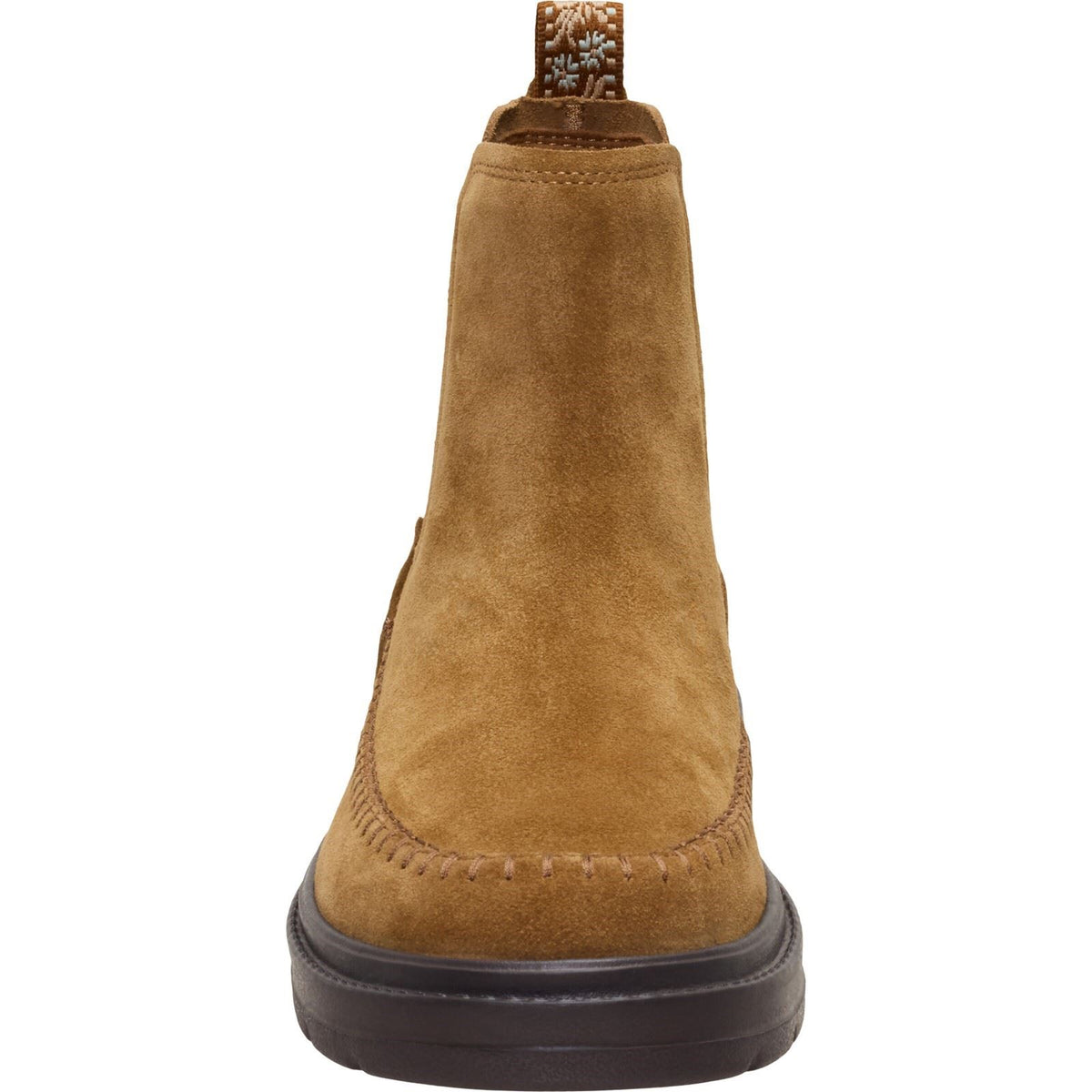 HEYDUDE Sienna Leather Women's Cognac Flat Chelsea Boots