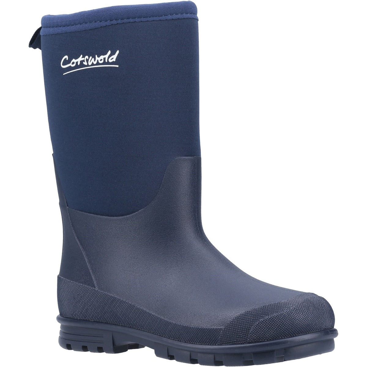 Cotswold Kids Hilly Synthetic Navy Wellington Boots
