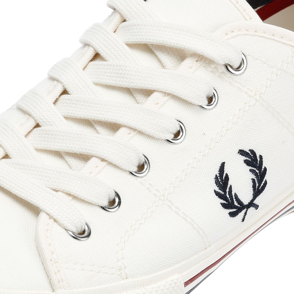 Fred Perry B708 Vintage Tennis Canvas Men's White Trainers