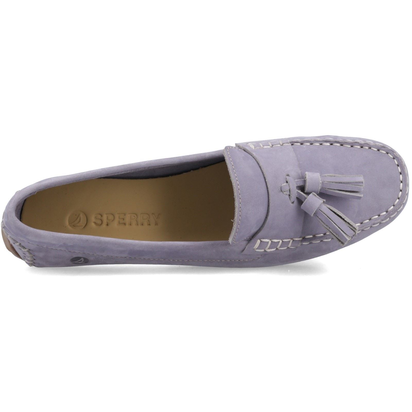 Sperry Salvador Slip On Nubuck Women's Lilac Moccasins Shoes