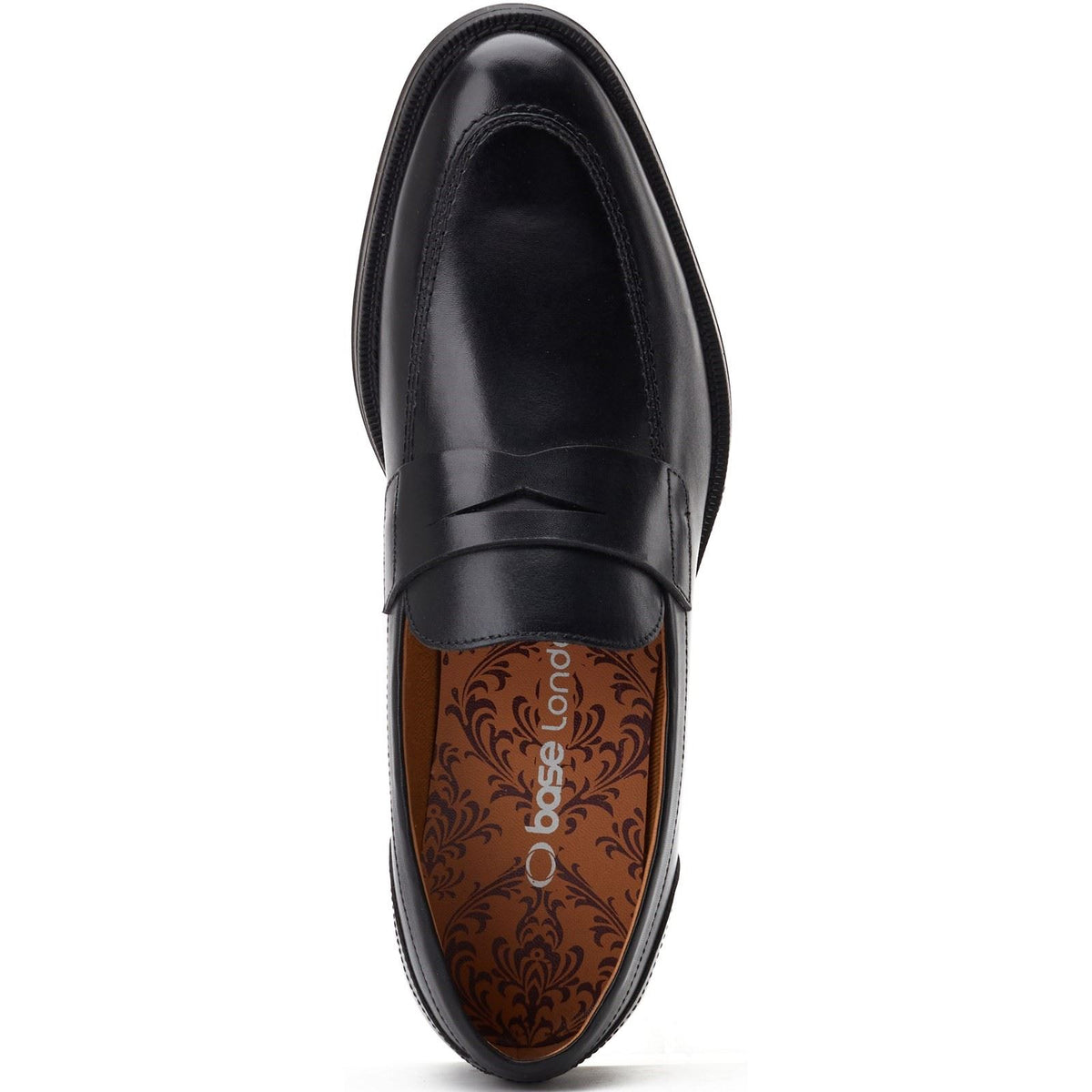 NEW ALFRED SARGENT Men\'s Sz US 10D UK 9D KENNEDY Black Leather Slip On Loafer Loafers | Abbot main image 2