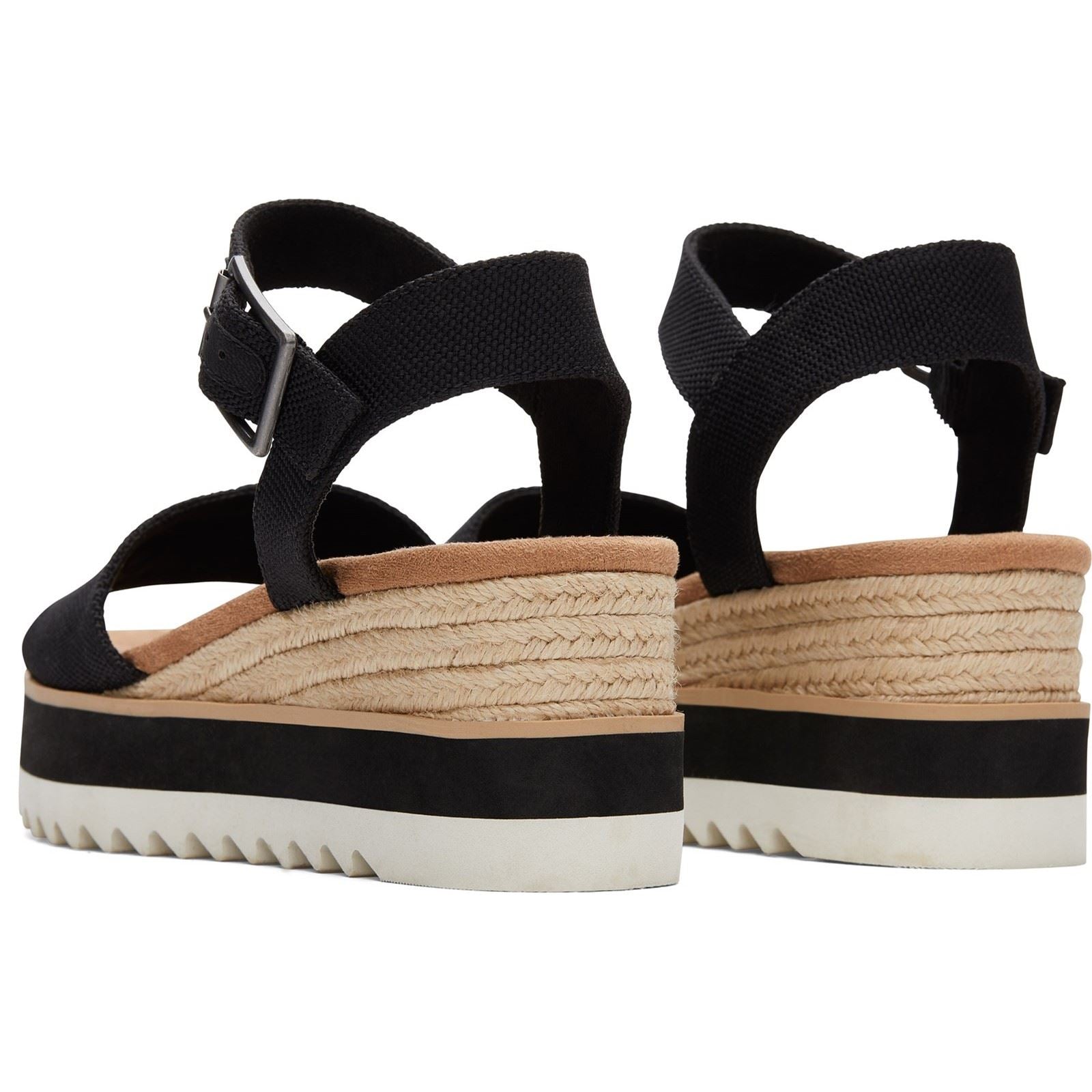 TOMS Diana Synthetic Women's Black Wedges