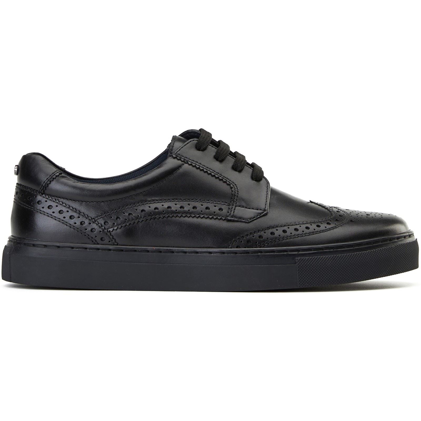 Base London Clapton Leather Men's Black Brogues Shoes