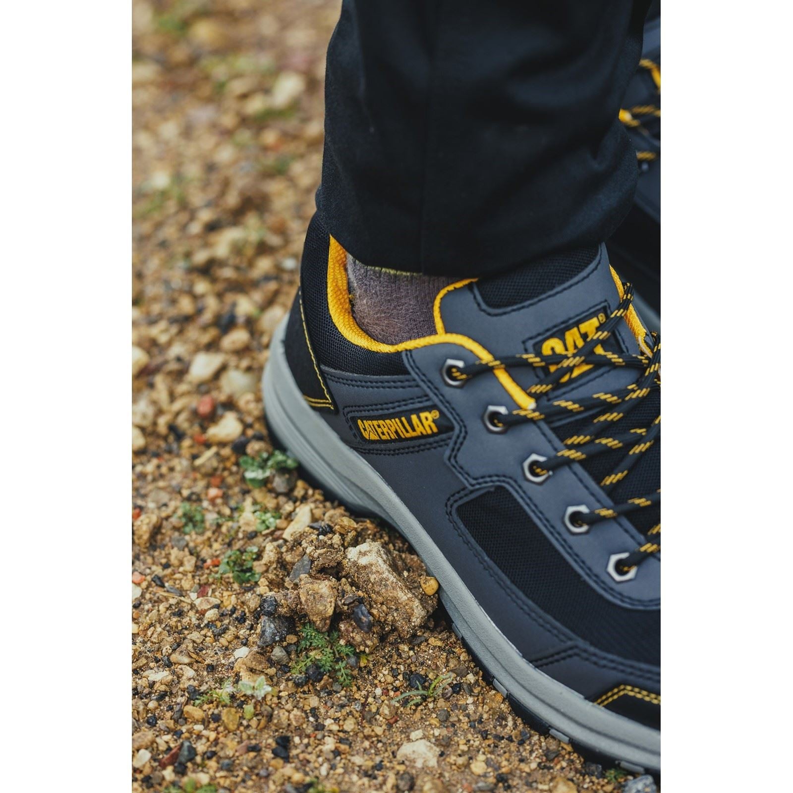 Caterpillar Elmore Low Synthetic Grey Safety Trainers