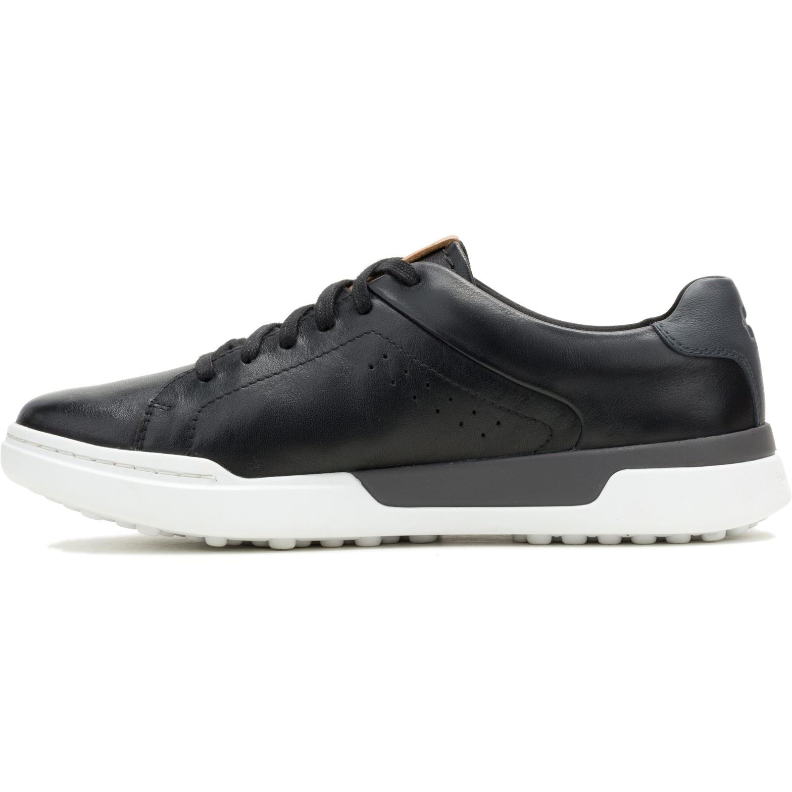 Hush Puppies Wes Leather Men's Black Trainers
