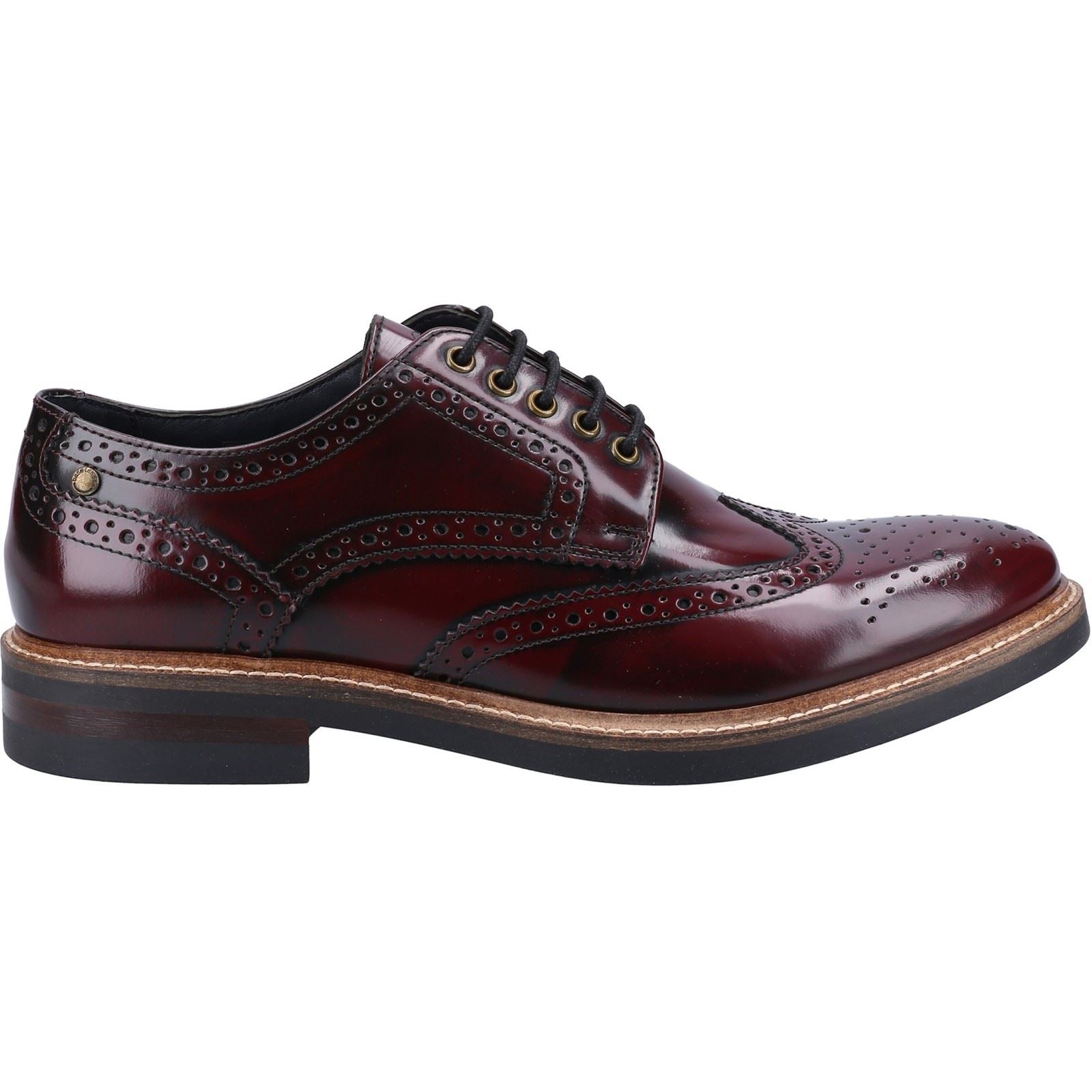 Base London Woburn Excel Leather Men's Bordo Brogues Shoes