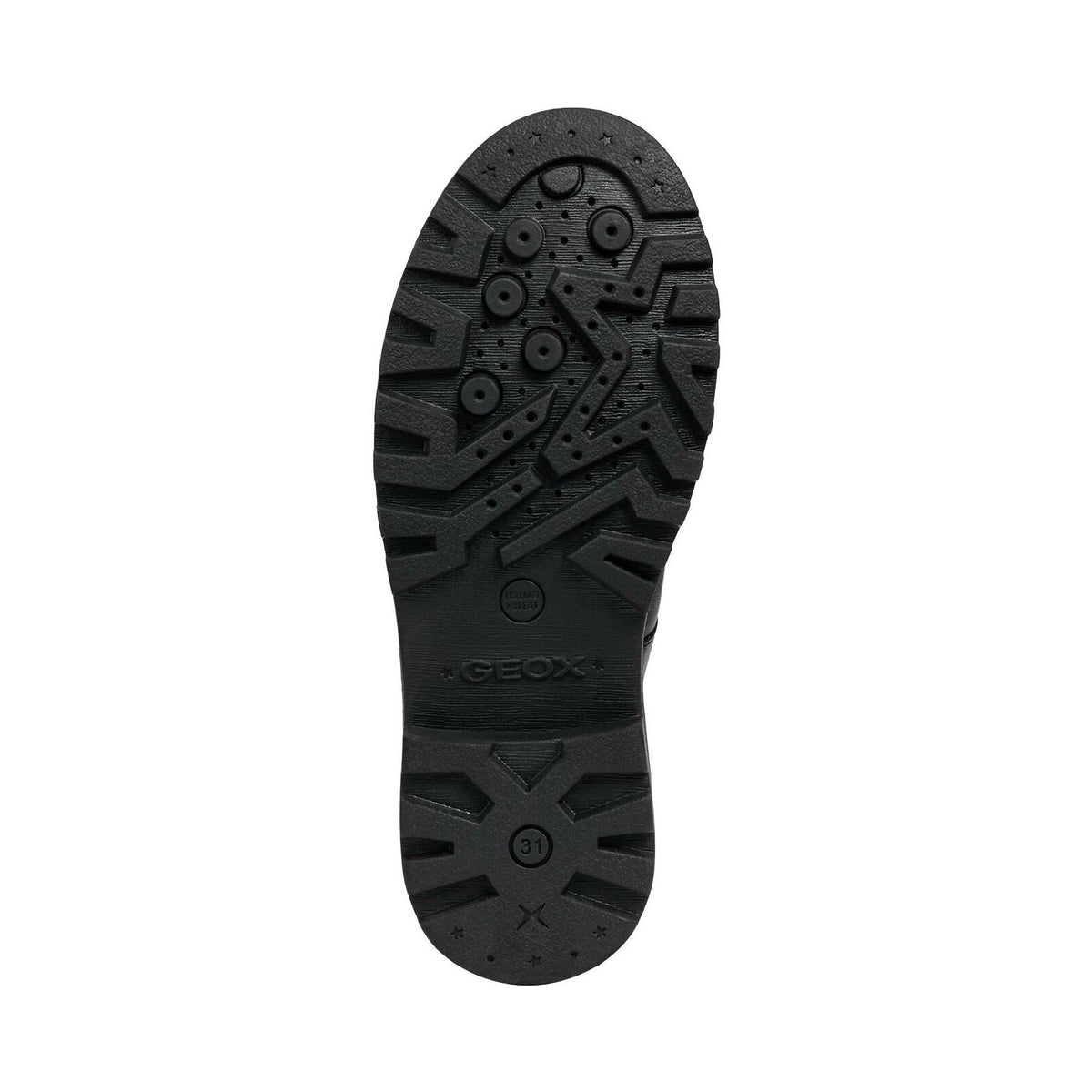 Geox J Casey Girl Leather Black Shoes