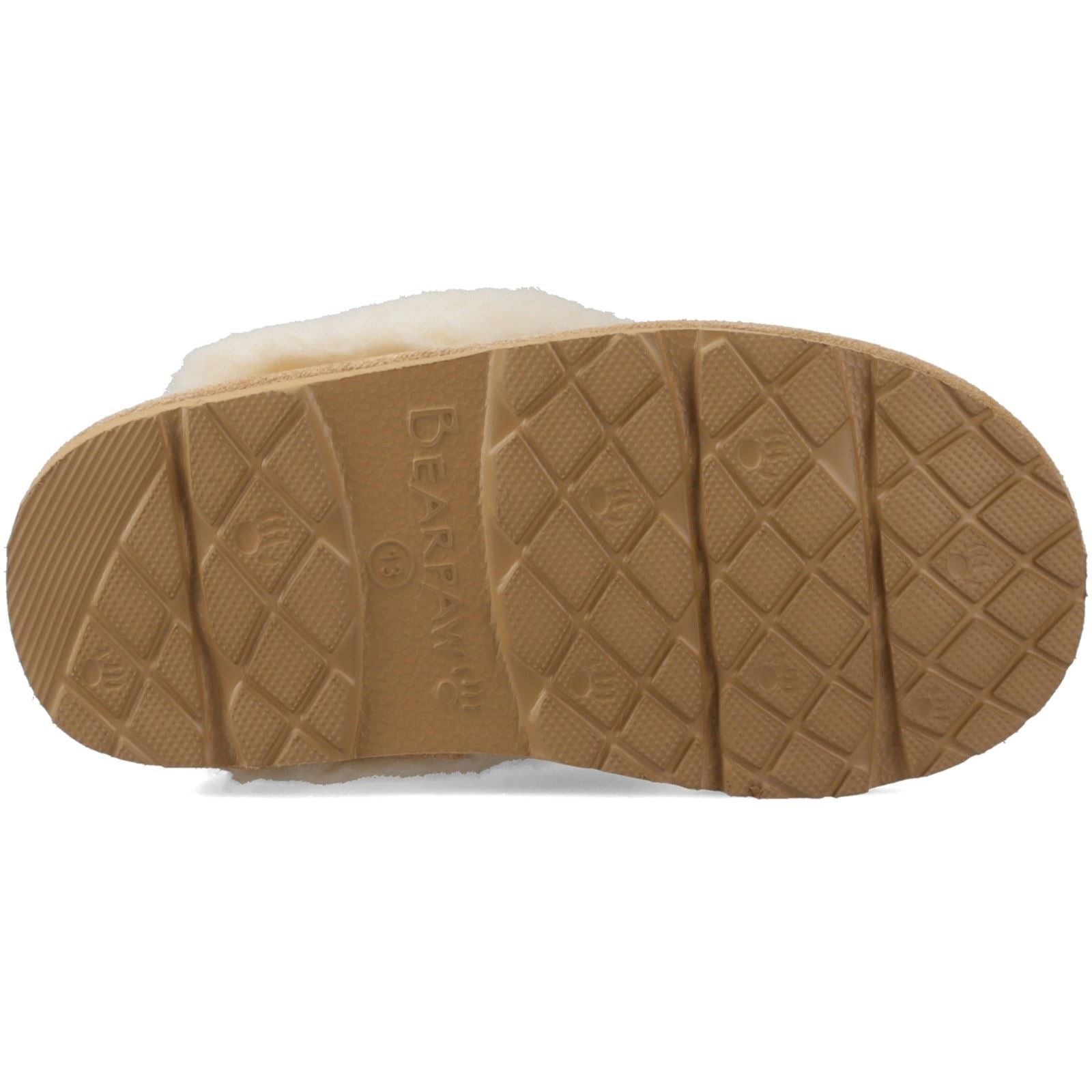 Bearpaw Loki Childrens Suede Girl's Coffee Slippers