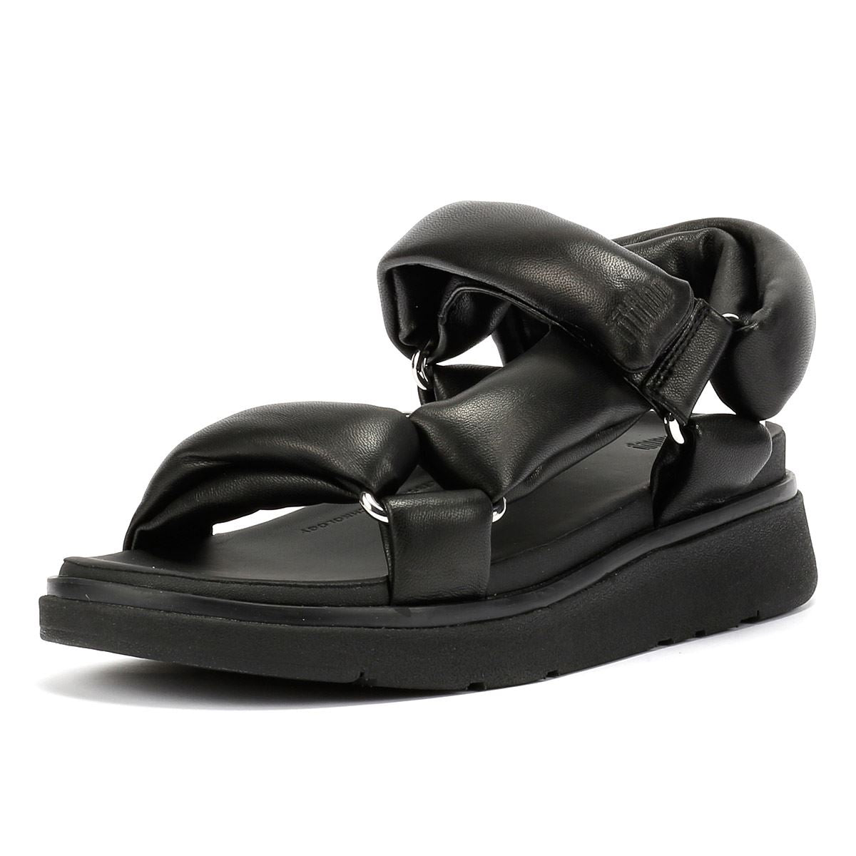 FitFlop Gen-FF Soft Leather Women's Black Sandals