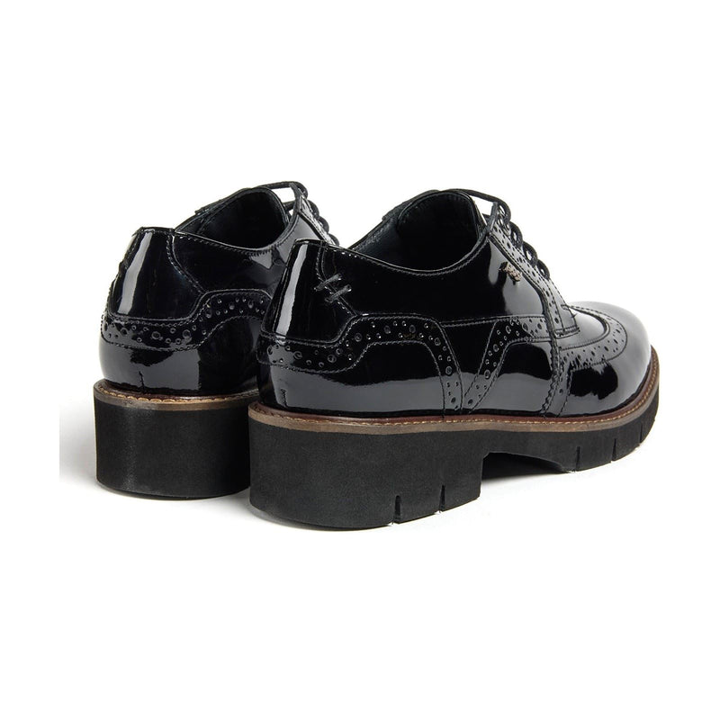 Pod Kacey Leather Women's Black Brogues Shoes