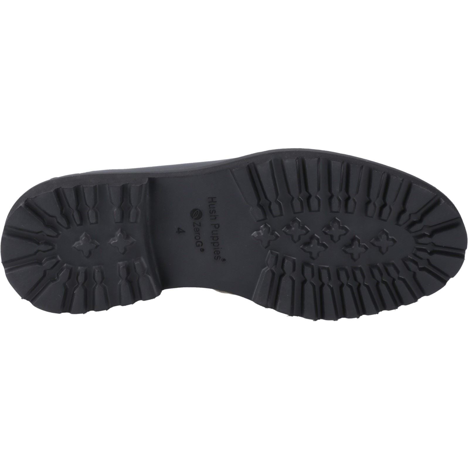 Hush Puppies Grazia Leather Youth Girl's Black Loafers