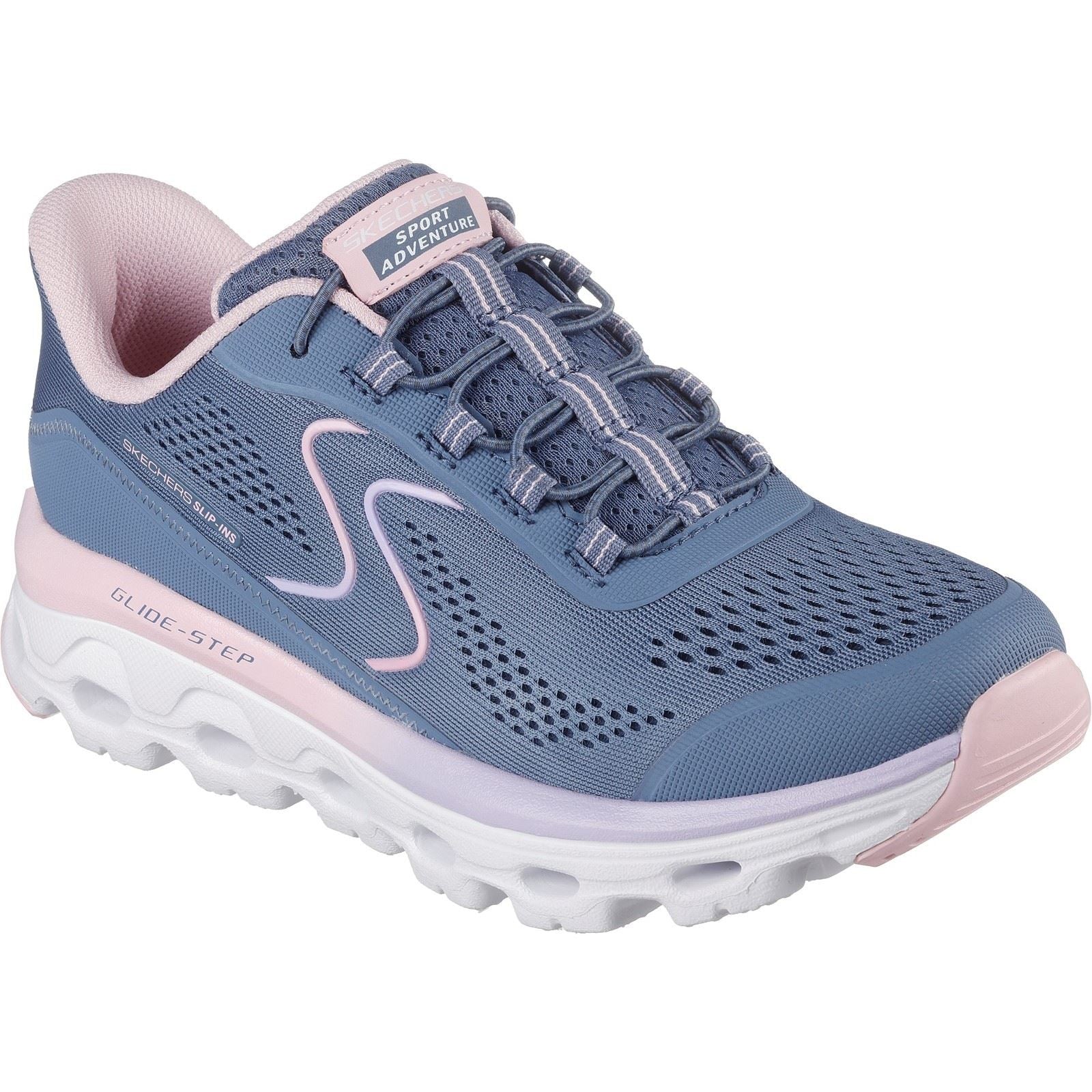 Skechers Glide-Step Sole Synthetic Women's Slate/Pink Hiking Boots