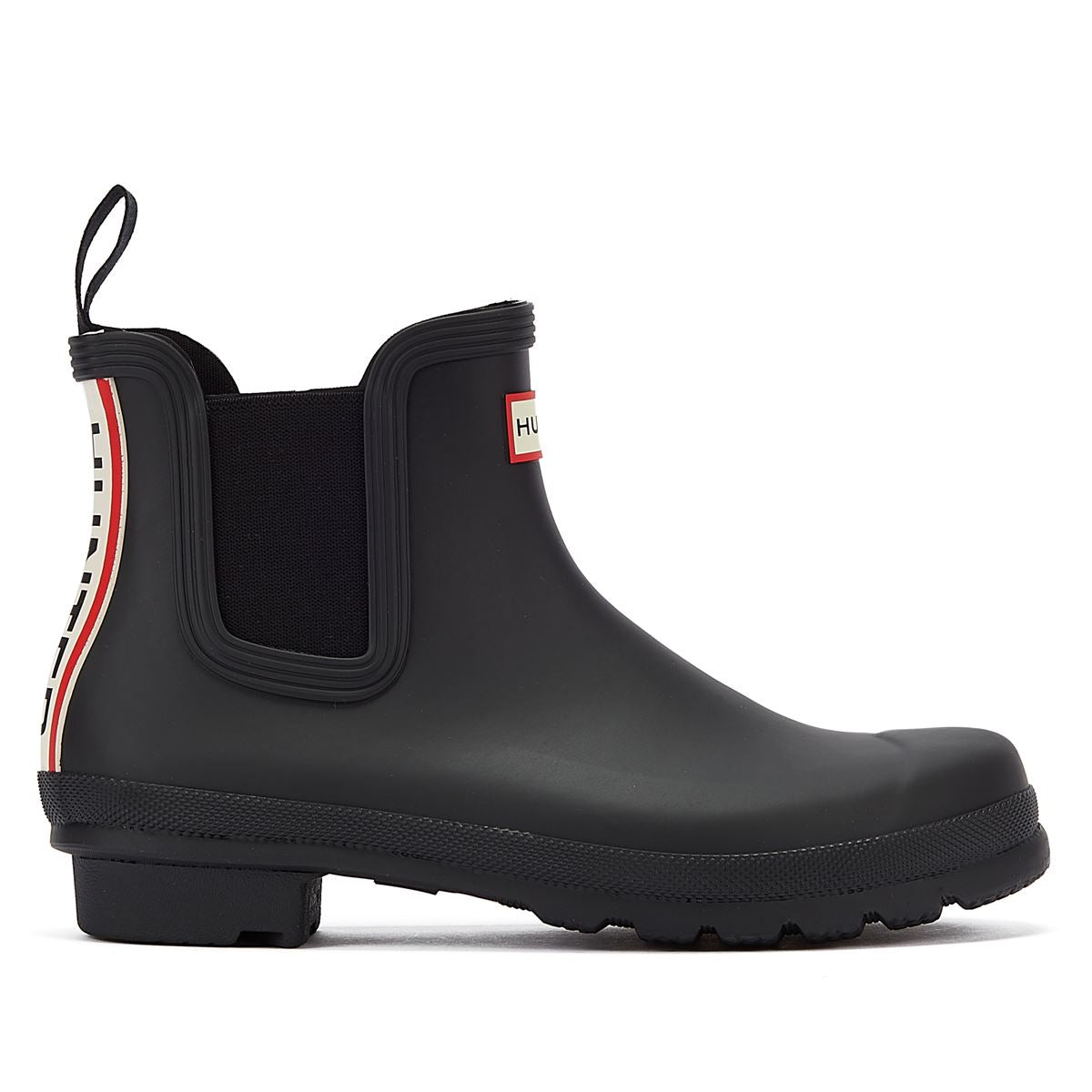 Hunter Original Chelsea Boot Logo Women's Black Boots