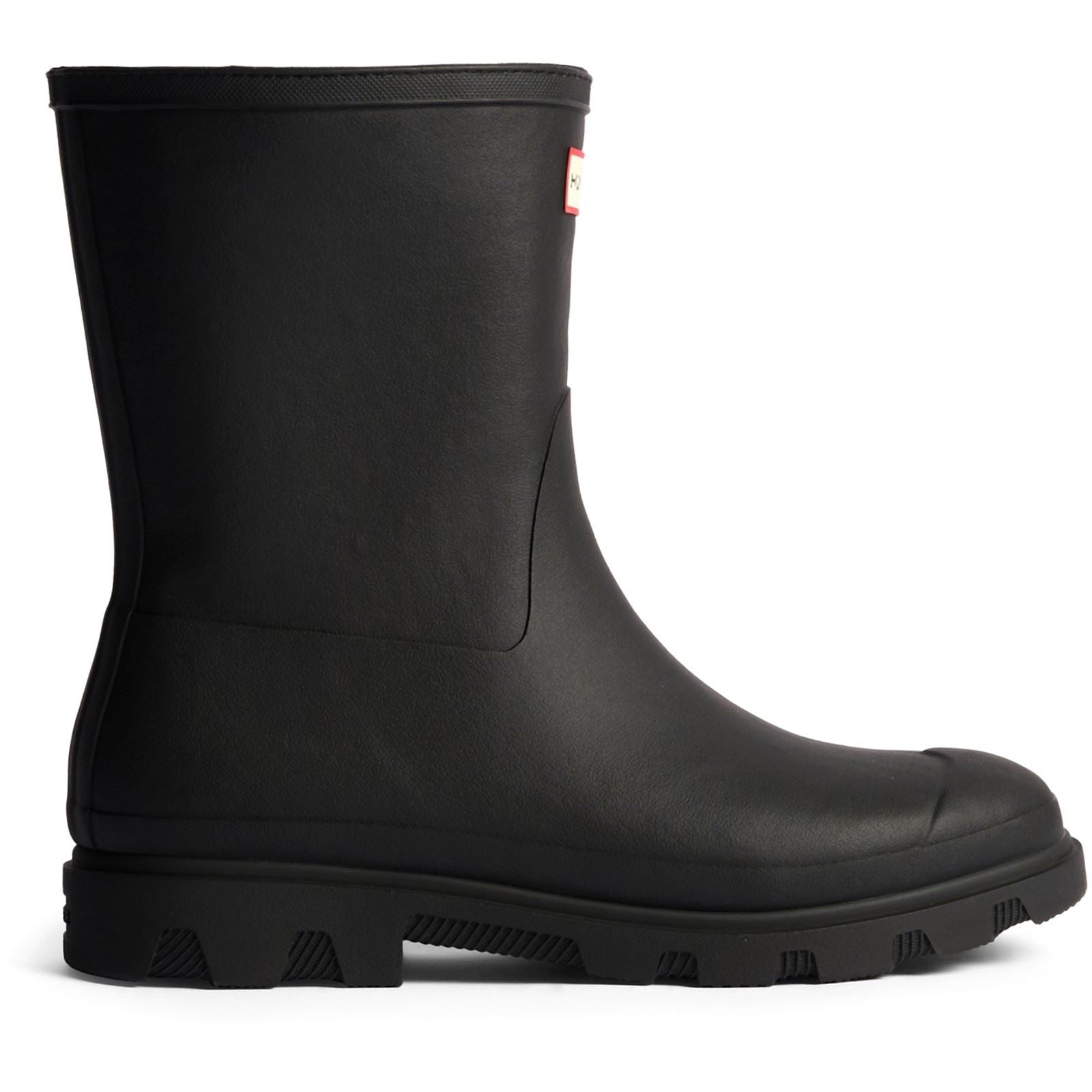 Hunter Downpour Short Insulated Boot Rubber Men's Black Wellington Boots