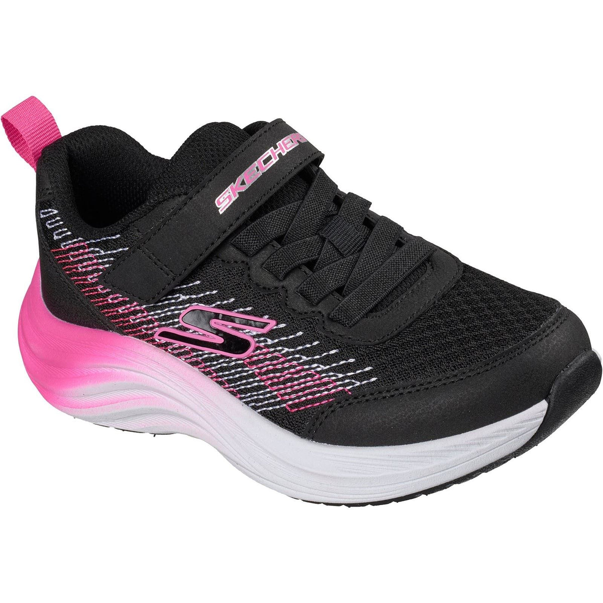 Skechers Elite Sport Pulse Black/Hot Pink Trainers