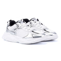 Hugo Leon Tennis Women's Silver/Black Trainers