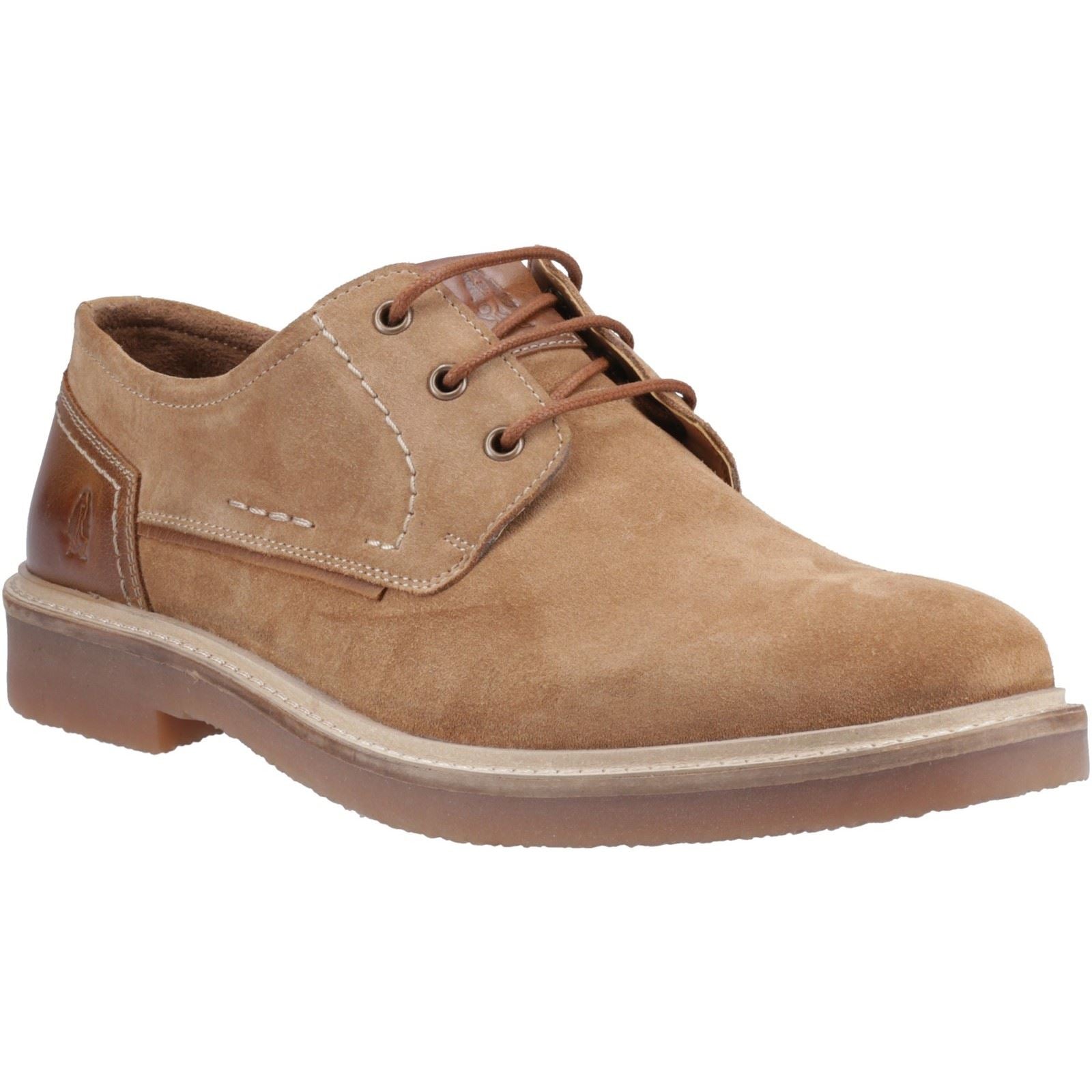 Hush Puppies Guy Leather Men's Tan Lace-Up Shoes