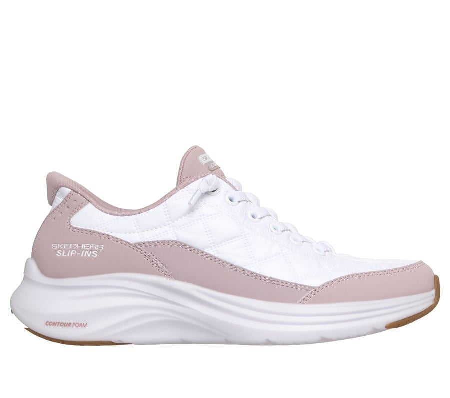 Skechers Slip-Ins Contour Foam Cozy Fit Women's White/Pink Trainers