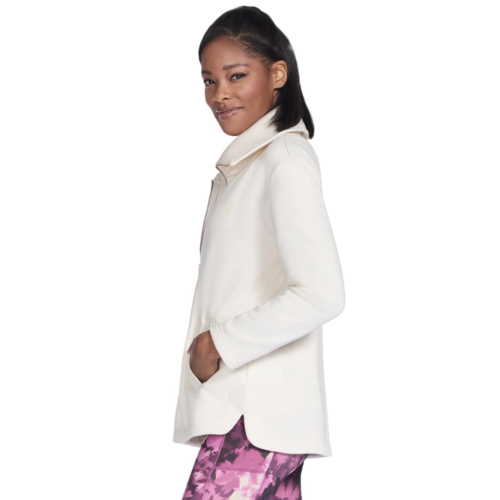Skechers Performance GO SNUGGLE Tunic Jacket Women's Off White Jacket