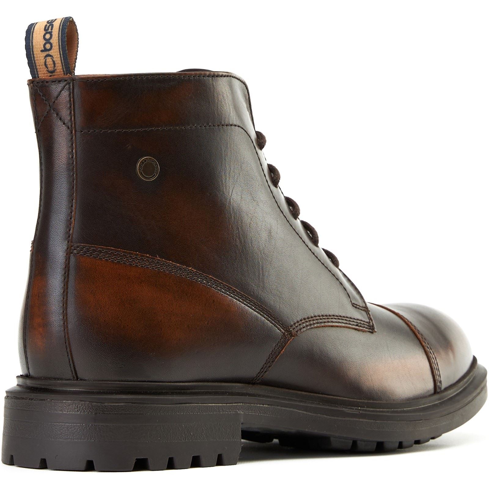 Base London Boulton Leather Men's Brown Ankle Boots