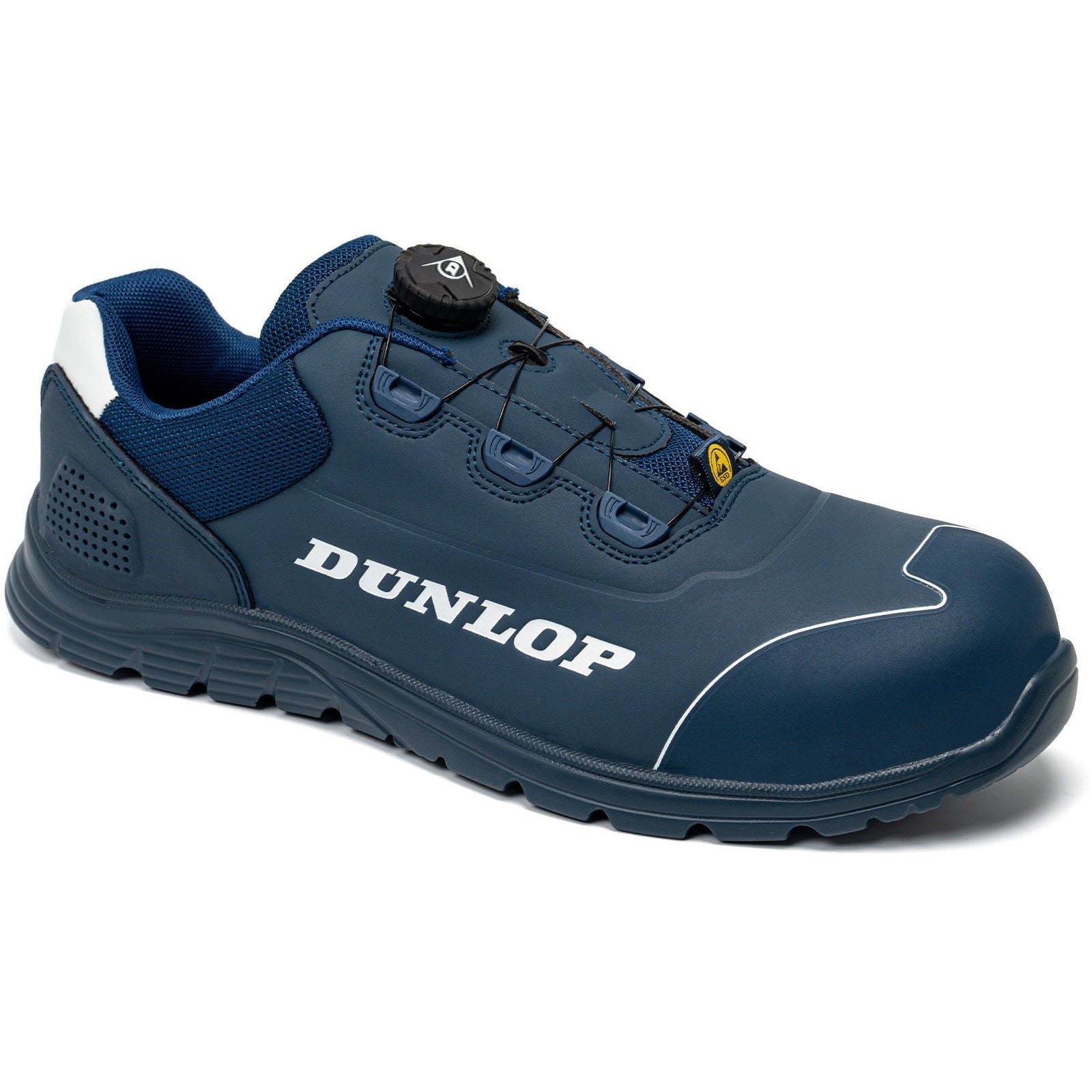 Dunlop Matt Microfiber Men's Navy/White Safety Trainers