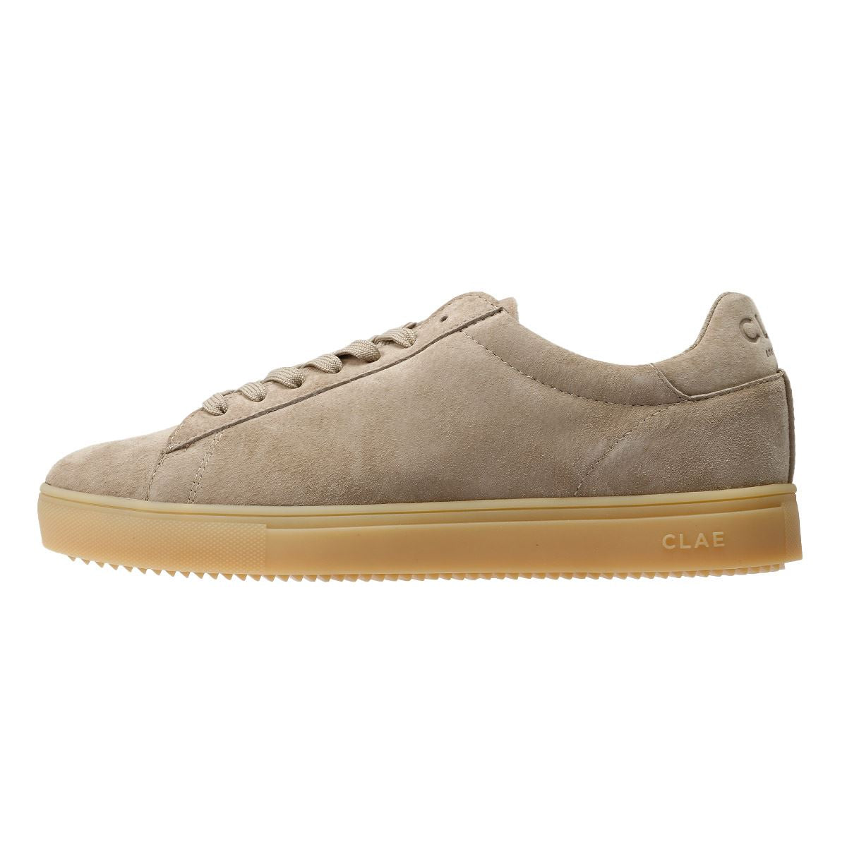 Clae Bradley Suede Men's Cashmere/Natural Gum Trainers
