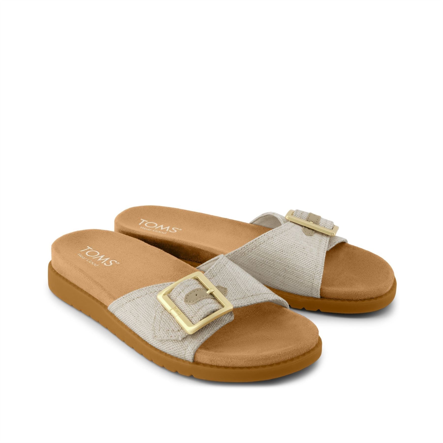 TOMS Marin Slide Textile Women's Natural Sandals