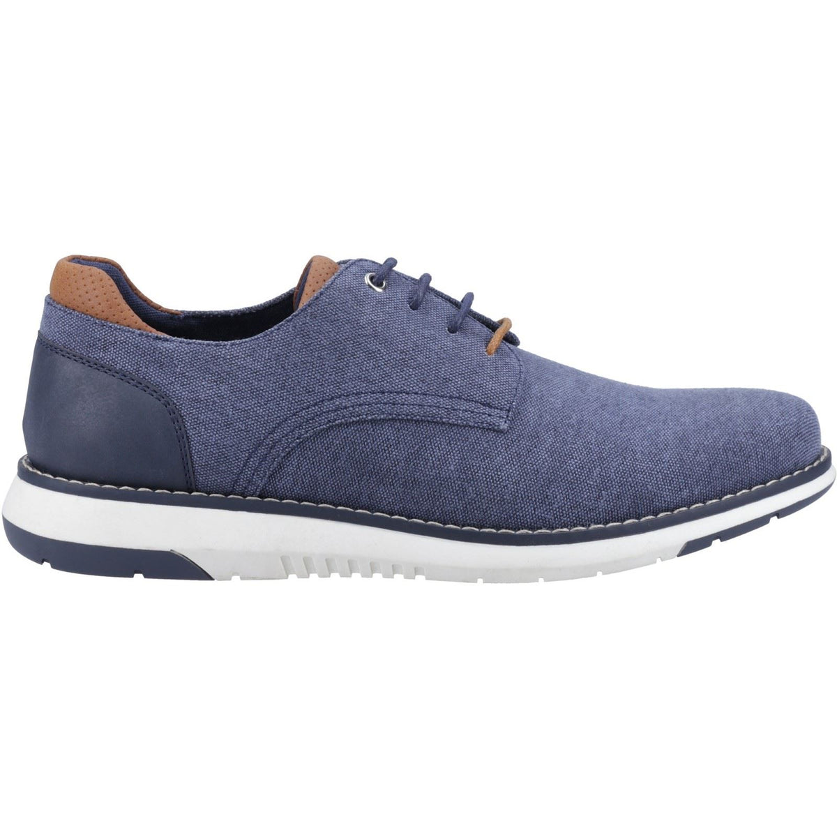 Hush Puppies Bruce Canvas Men's Navy Lace-Up Shoes