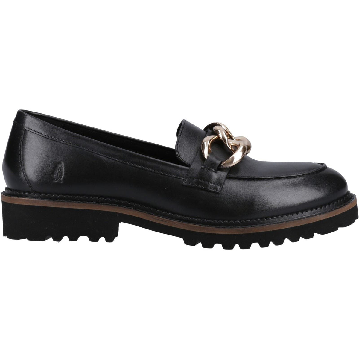 Hush Puppies Gianna Leather Women's Black Loafers