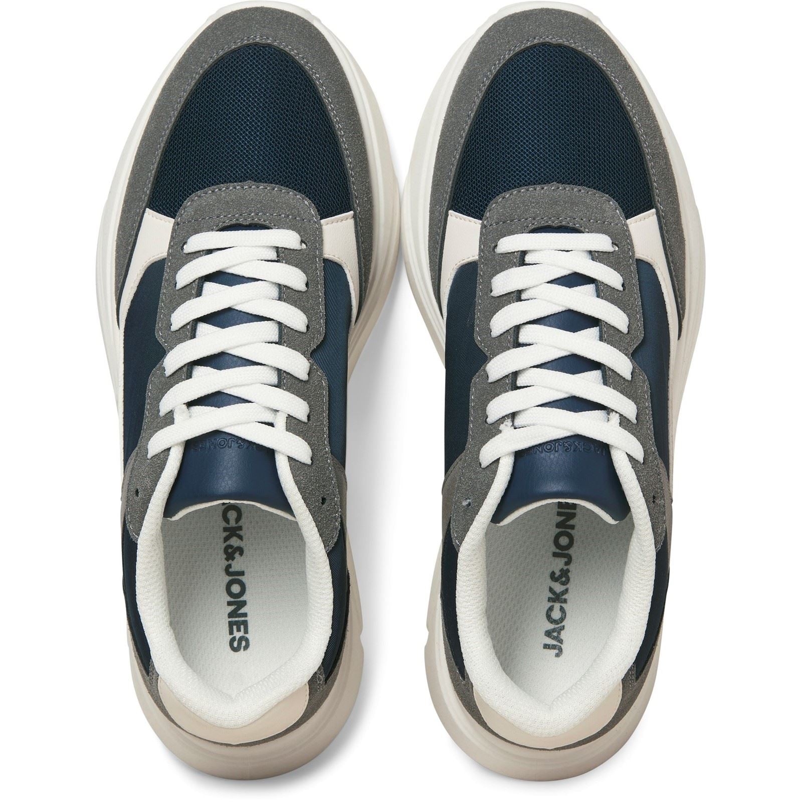 Jack & Jones Aspire Runner Synthetic Men's Castlerock/Navy Blazer Trainers