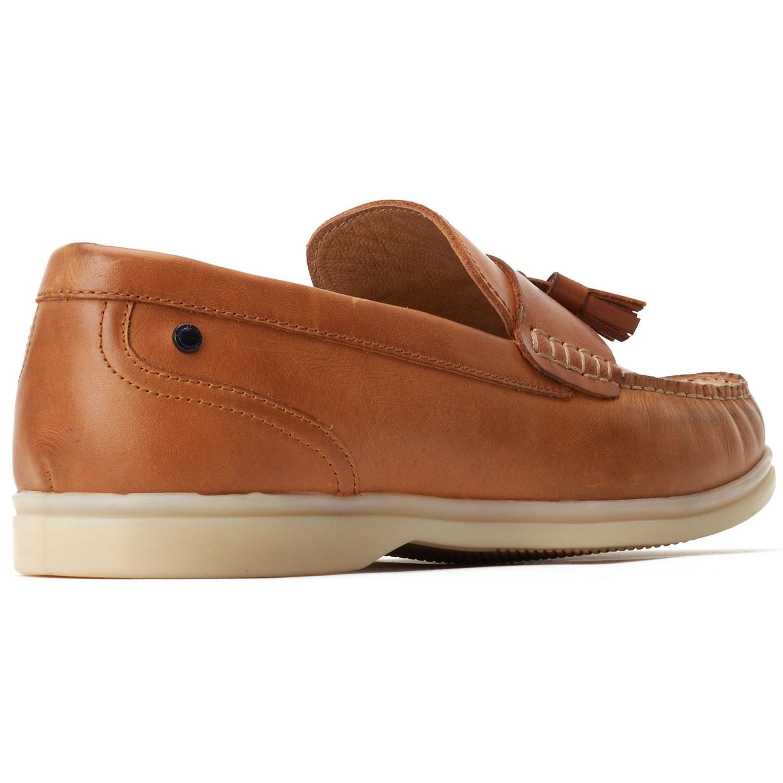 Base London Bonito Leather Men's Burnt Tan Loafers