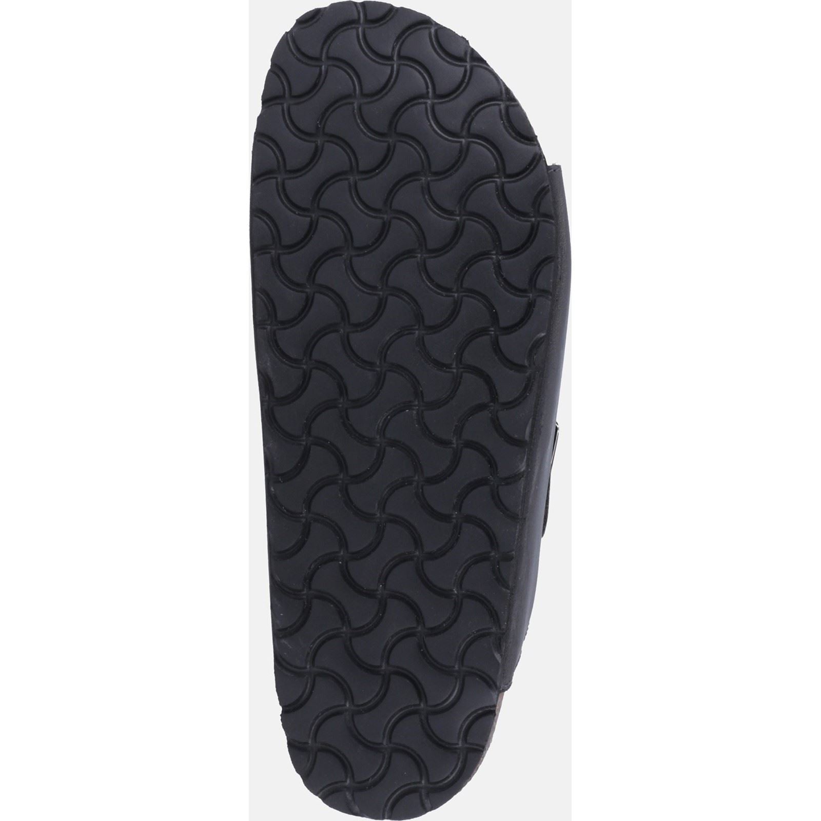 Hush Puppies Nash Slider Leather Men's Black Sandals