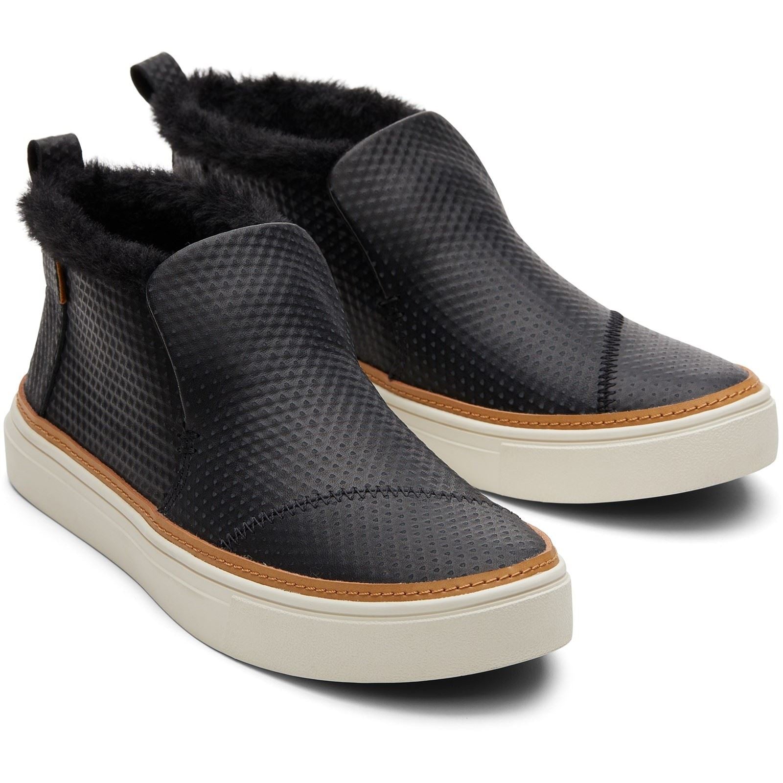 TOMS Paxton Leather Blend Women's Black Boots